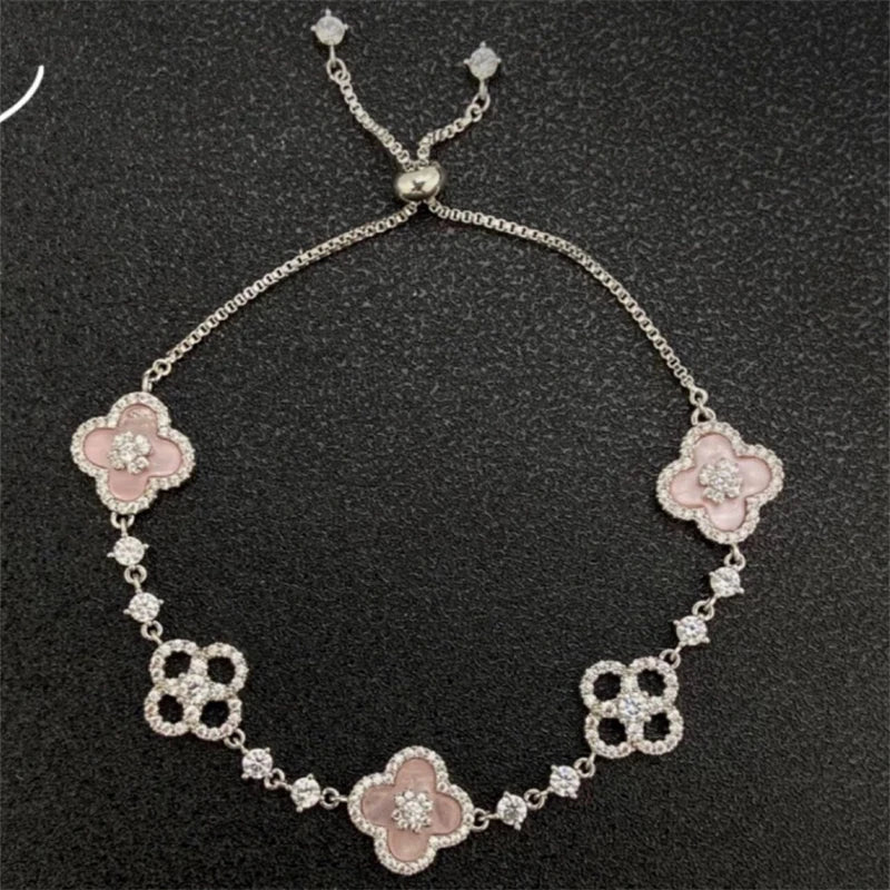 Cherry blossom stainless steel bracelets