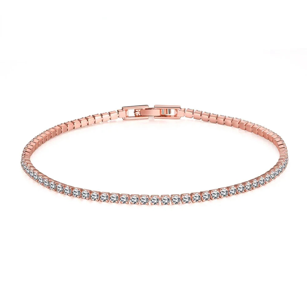 Sterling Silver Tennis Bracelet 16-19 mm