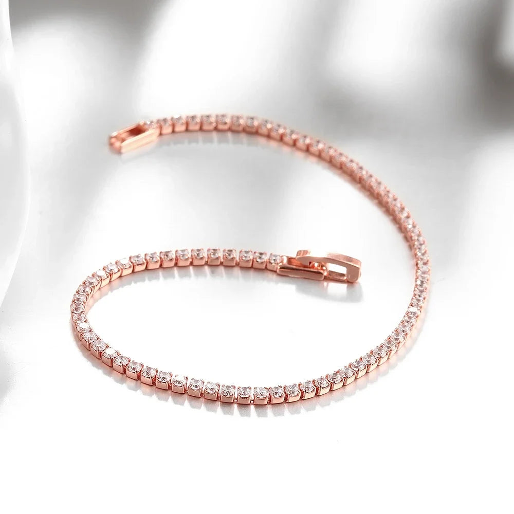 Sterling Silver Tennis Bracelet 16-19 mm