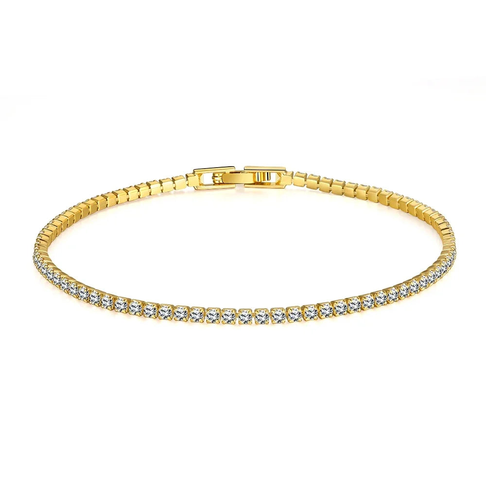 Sterling Silver Tennis Bracelet 16-19 mm