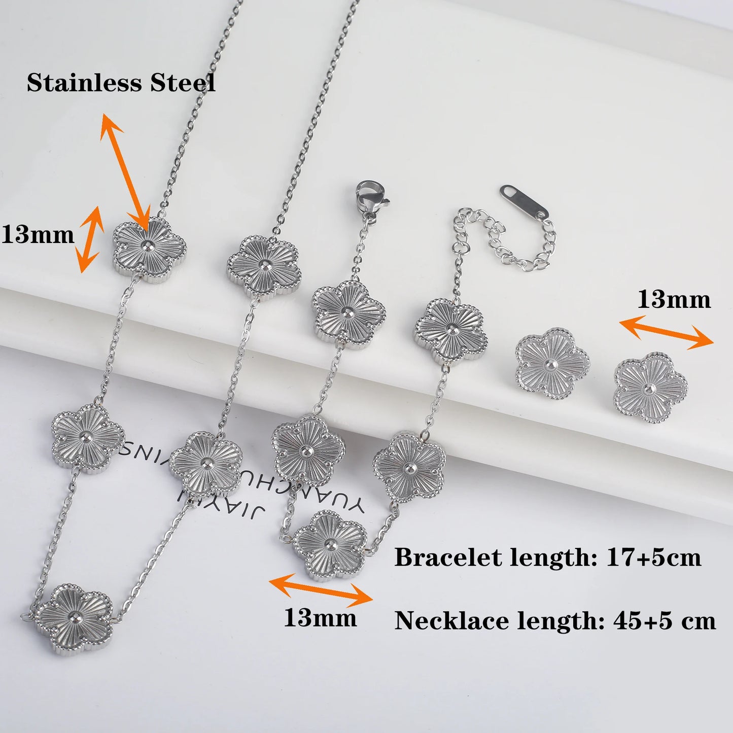 Classic Luxury 4pcs Stainless Steel Set For Women