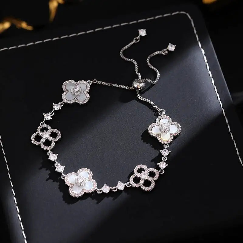 Cherry blossom stainless steel bracelets