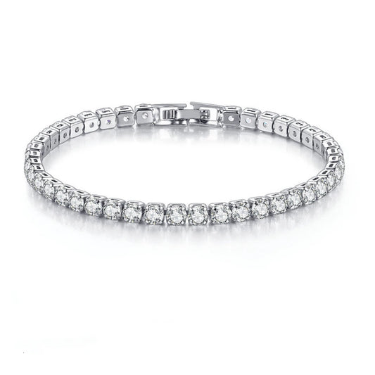 3/4/5mm Plated Gold Color  Tennis Bracelet